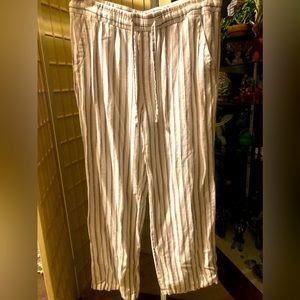 Pants by Old Navy, Large, Loose fitting, Linen/Rayon mix